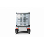 Elektrický Kamión s prívesom a kontajnerom Truck - 175x49x76cm - čierny 